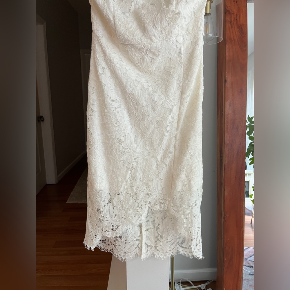 Lulu's White Lace Mini Dress - Picture 6 of 9